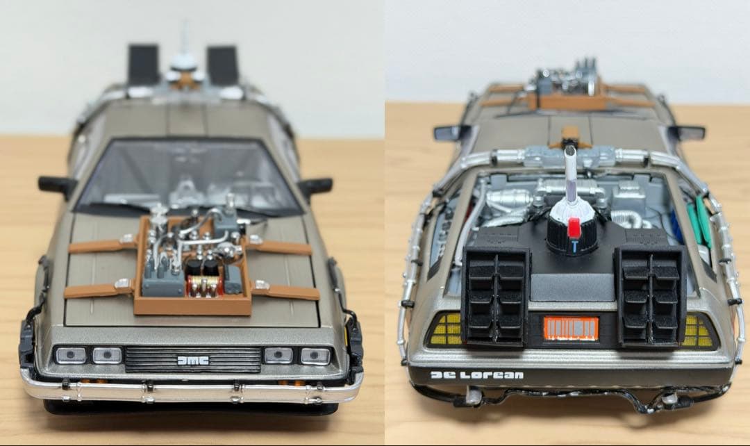 【レア】1/18 デロリアン⭐︎サンスター⭐︎バック・トゥ・ザ・フューチャー 3