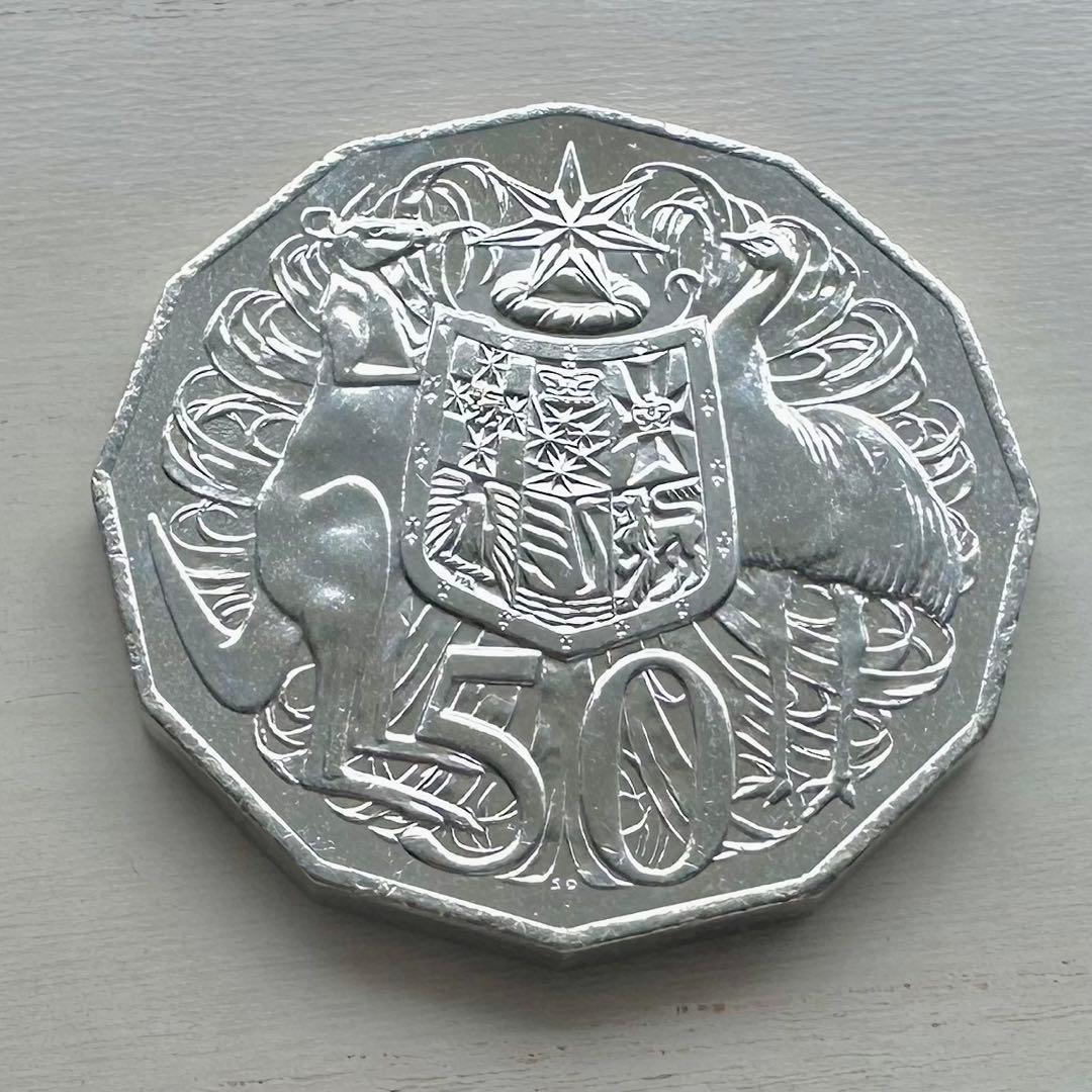 最後の女王デザイン オーストラリア 50セント硬貨 2022年 エリザベス2