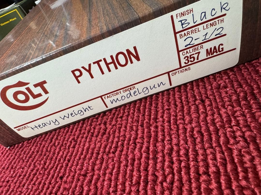 タナカ　コルトパイソン　HWモデルガン　2.5inch Rモデル