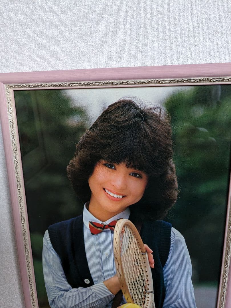 1980年代、松田聖子、木製パネル、永久保存版、額付、保管紙箱付