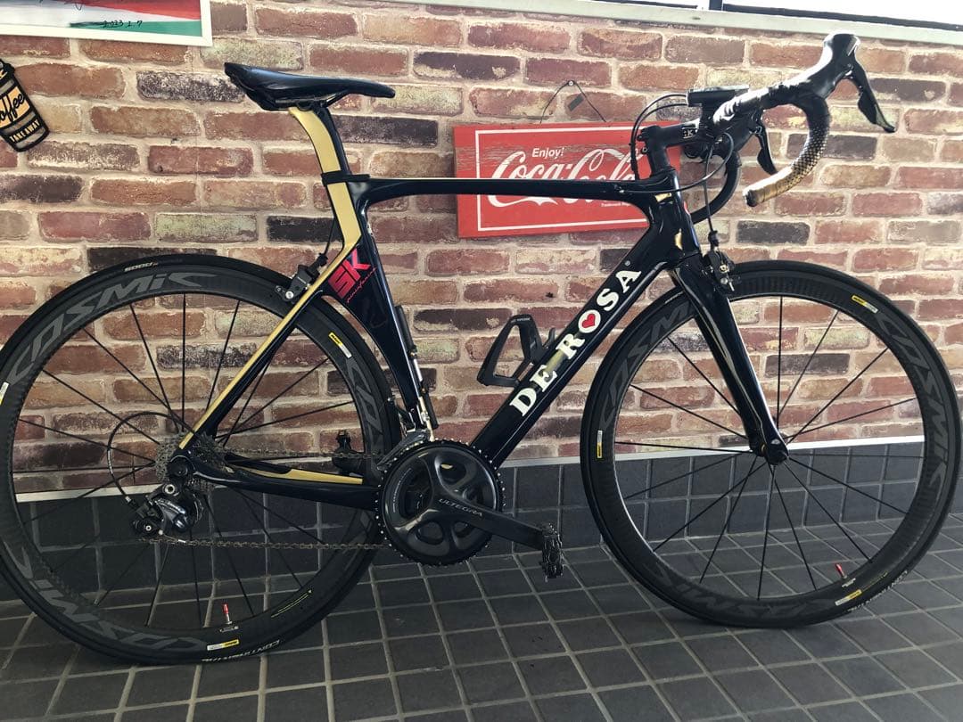 DE ROSA ロードバイク 黒/金 DE ROSA（デローザ） 美品 ブラックラベルカスタムモデルBLACK LABEL