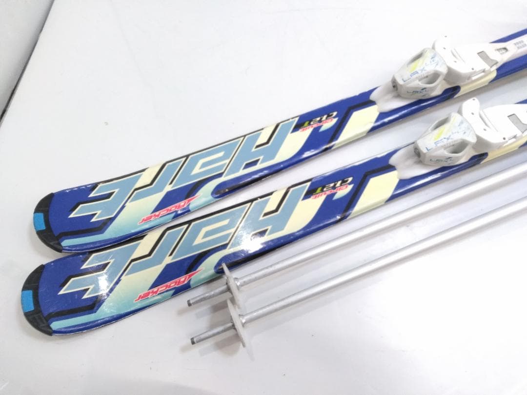 ジュニアスキー4点セット ハート 130cm ブーツ ラング 22.5cm ◇