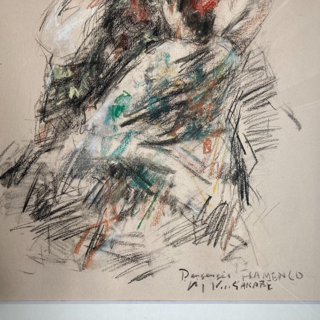 白い扇 スペイン舞踏 フラメンコ 日下部美樹 三脚付 - メルカリ