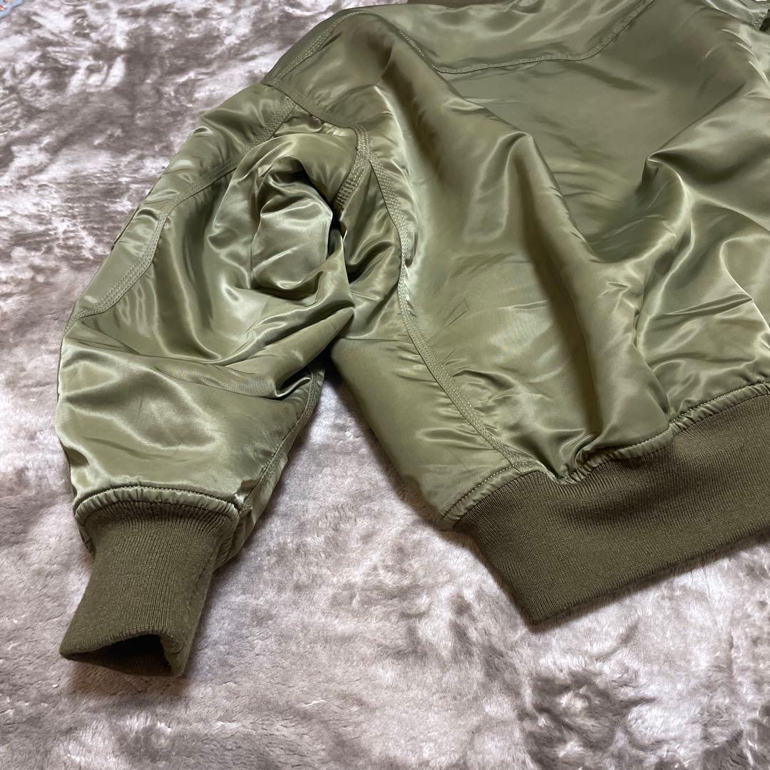 美品 Lee オリーブ MA-1 Ideal社ジッパー (サイズ L相当) - メルカリ