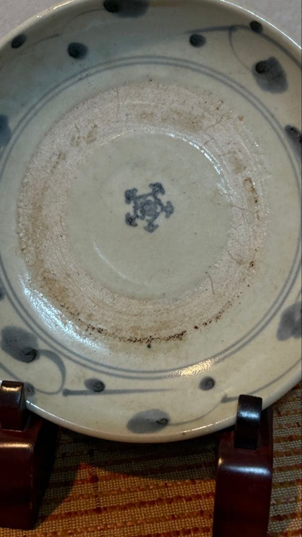 骨董品　波佐見焼　くらわんか皿　唐草文 古伊万里　古美術