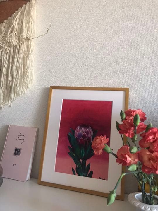 額付き手書きアート