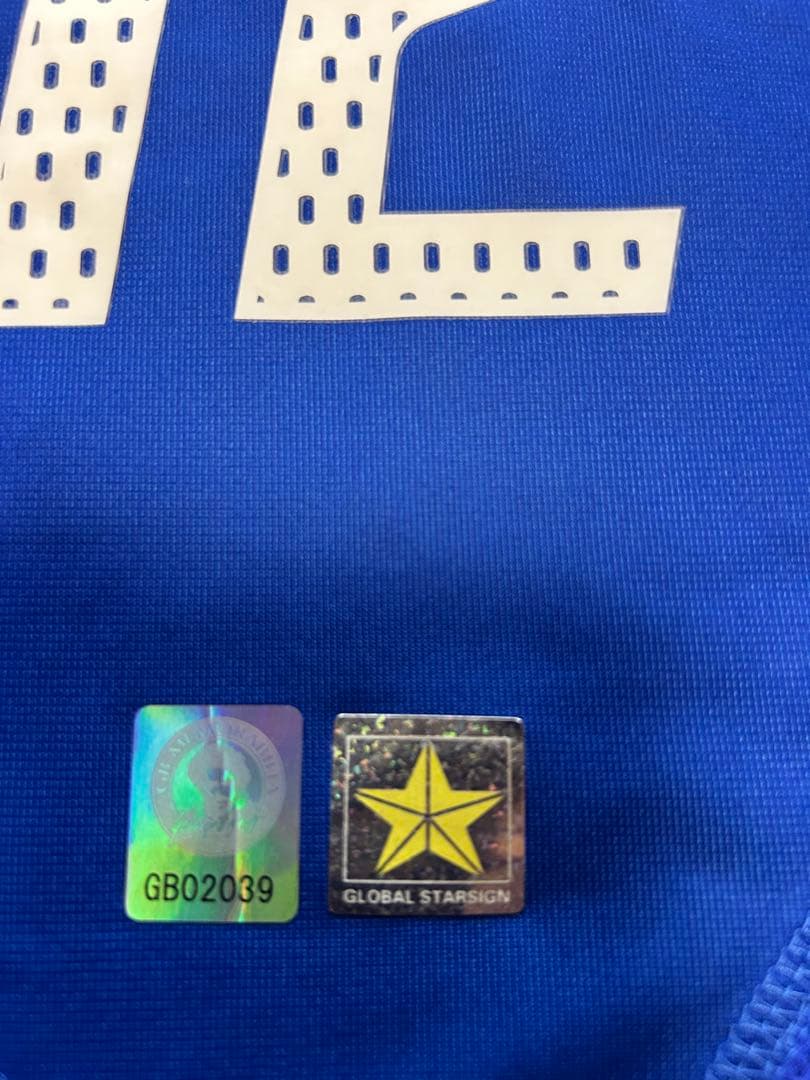 ティエリアンリ サイン入りユニホーム フランス代表 認証シール付き