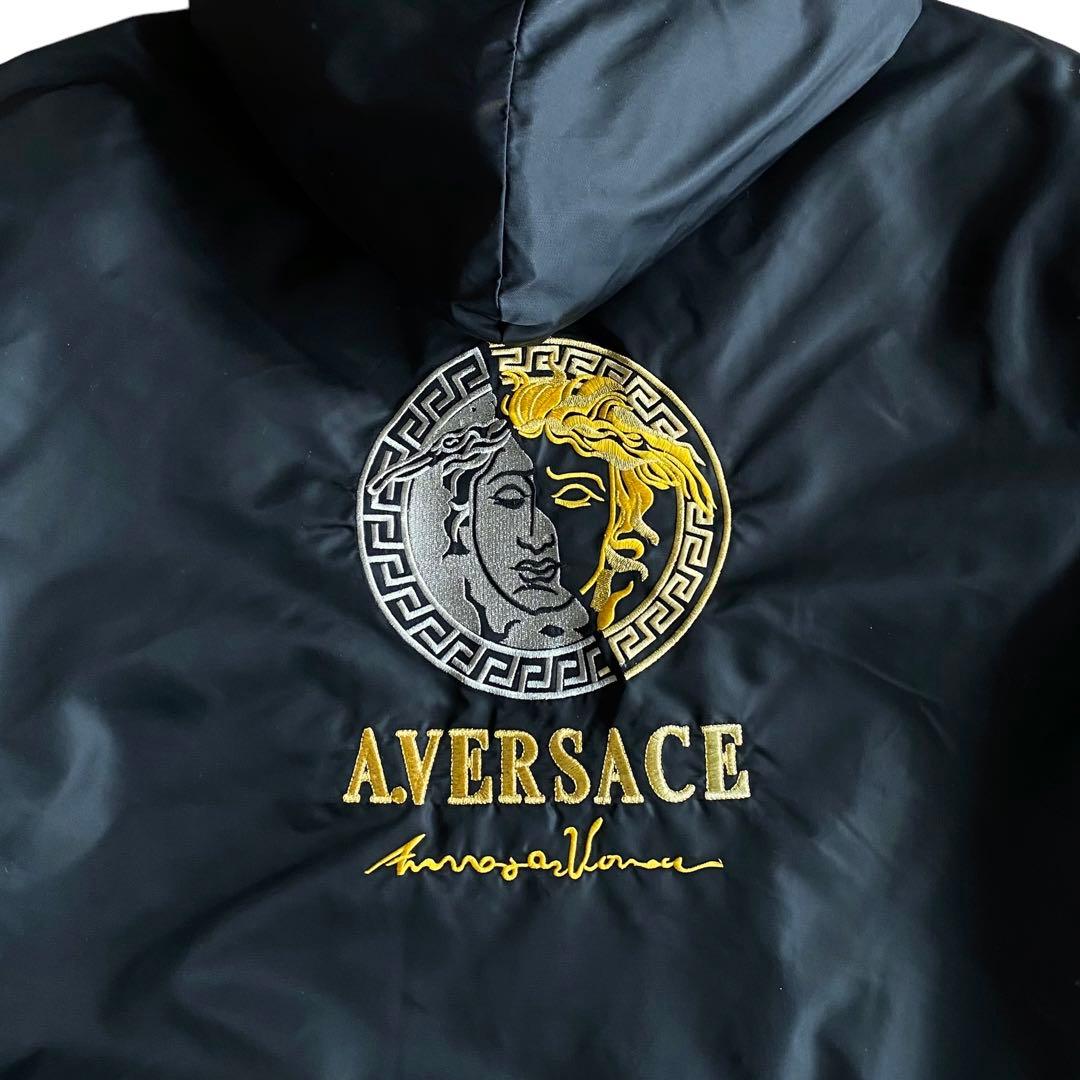 ヴィンテージ A.VERSACE ヴェルサーチ ベンチコート ナイロン XL