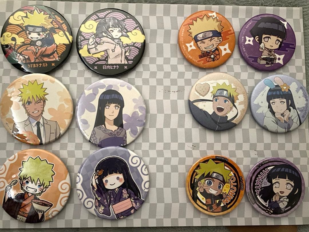 NARUTO 缶バッジまとめ売り　ナルト　ヒナタ NARUTO 日向ヒナタ 缶バッジ | K-BOOKS 池袋 2次元グッズ通販