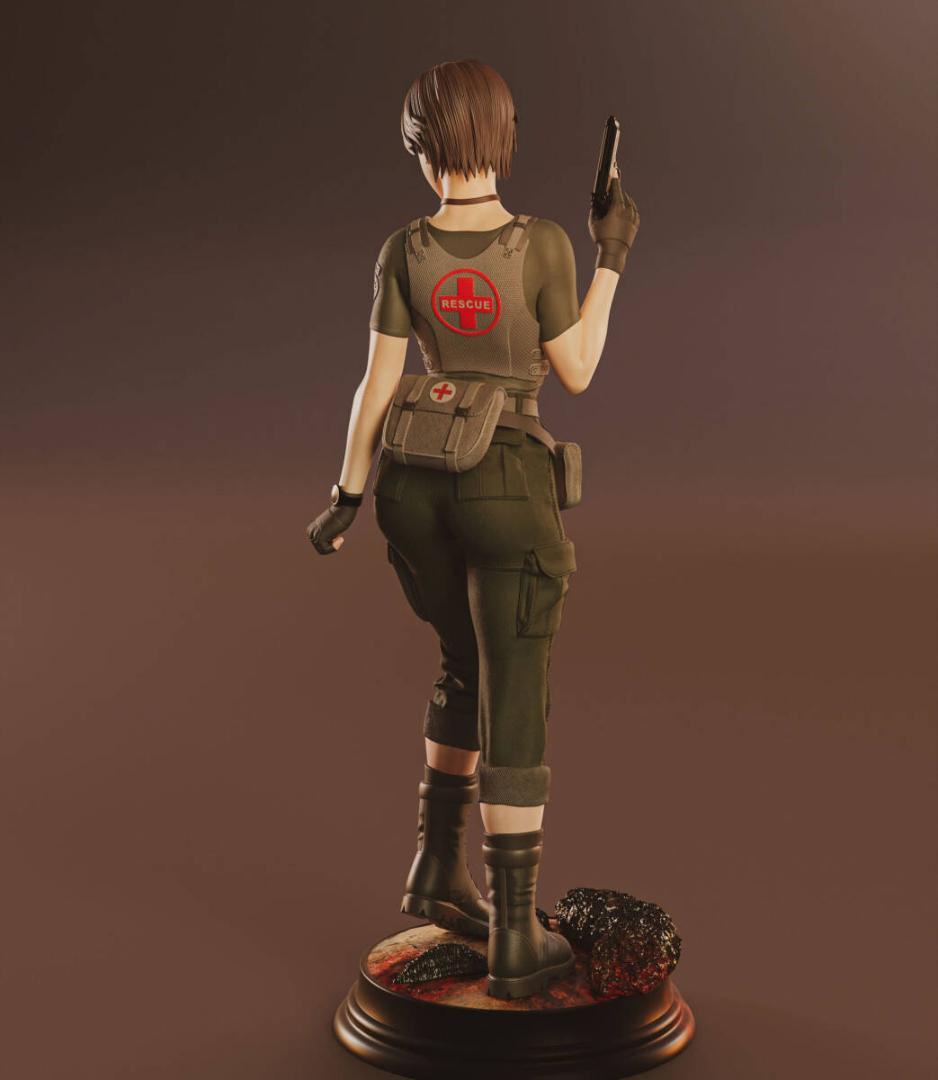 1/4　未塗装 未組立　45CM　フィギュア　ガレージキット　レベッカ