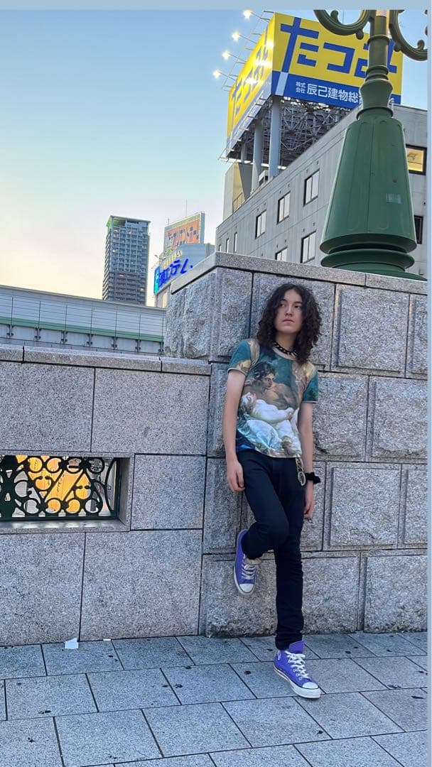 超希少】Vivienne Westwood 総柄 Tシャツ フレスコ画 M