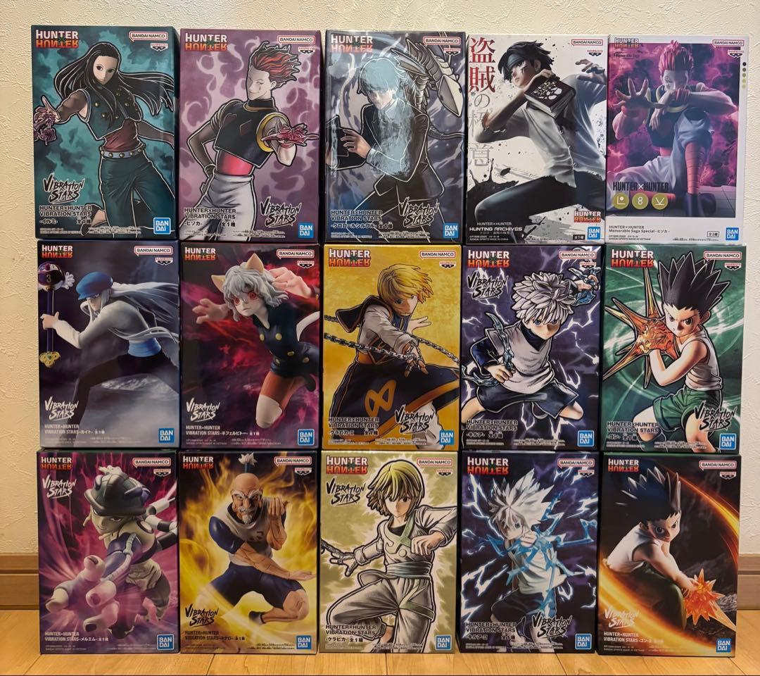HUNTER×HUNTER フィギュアセット ゴン キルア クラピカ ヒソカ ハンターハンター』キルア、ゴン、レオリオ、クラピカ、ヒソカが