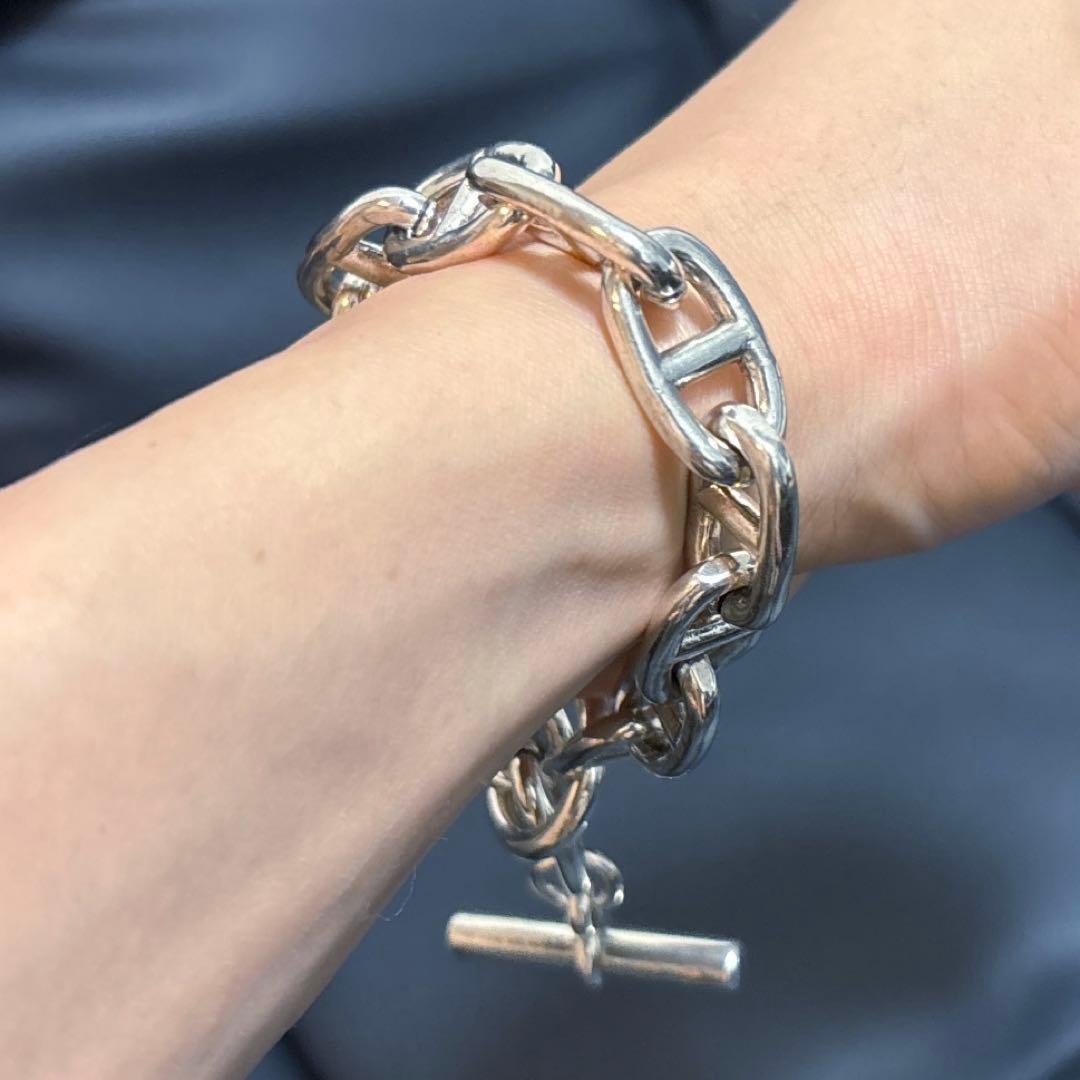 シェーヌダンクル シルバーブレスレット シルバー925 GM13コマ メンズ