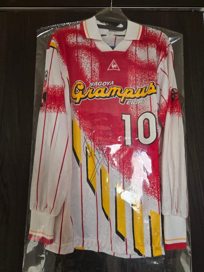 95-96 名古屋グランパス ストイコビッチ直筆サイン入り実使用長袖