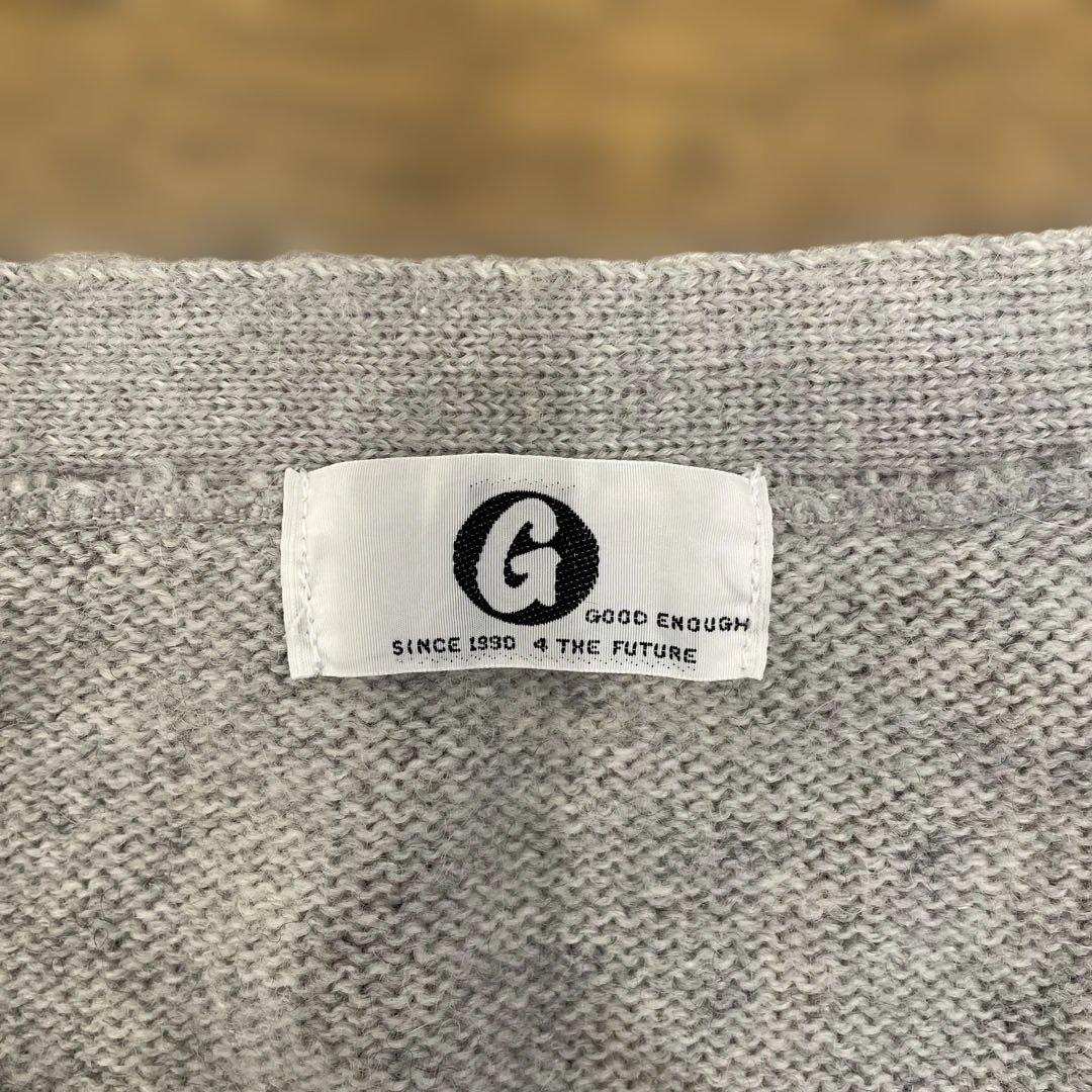 グッドイナフ good enough ライン カーディガン ウール ニット - メルカリ