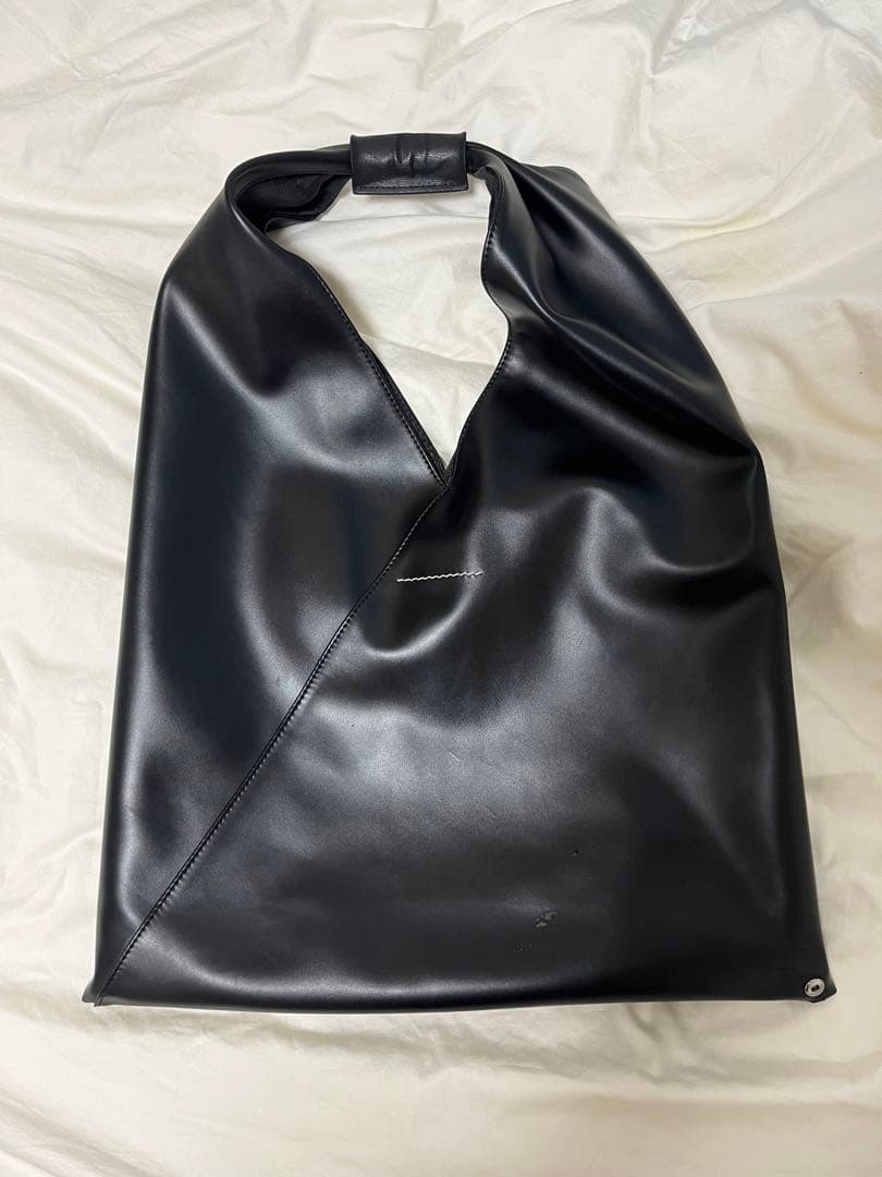 mm6 レザートートバッグ MM6 Maison Margiela Japanese レザートートバッグ | ブラック