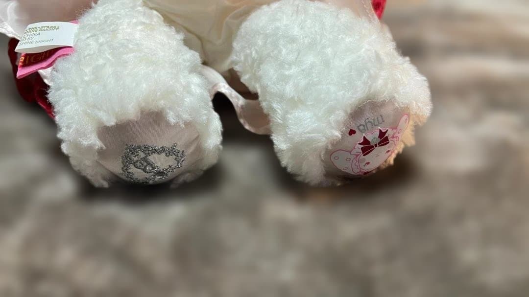 baby　10周年限定うさくみゃポシェット　えんじ色