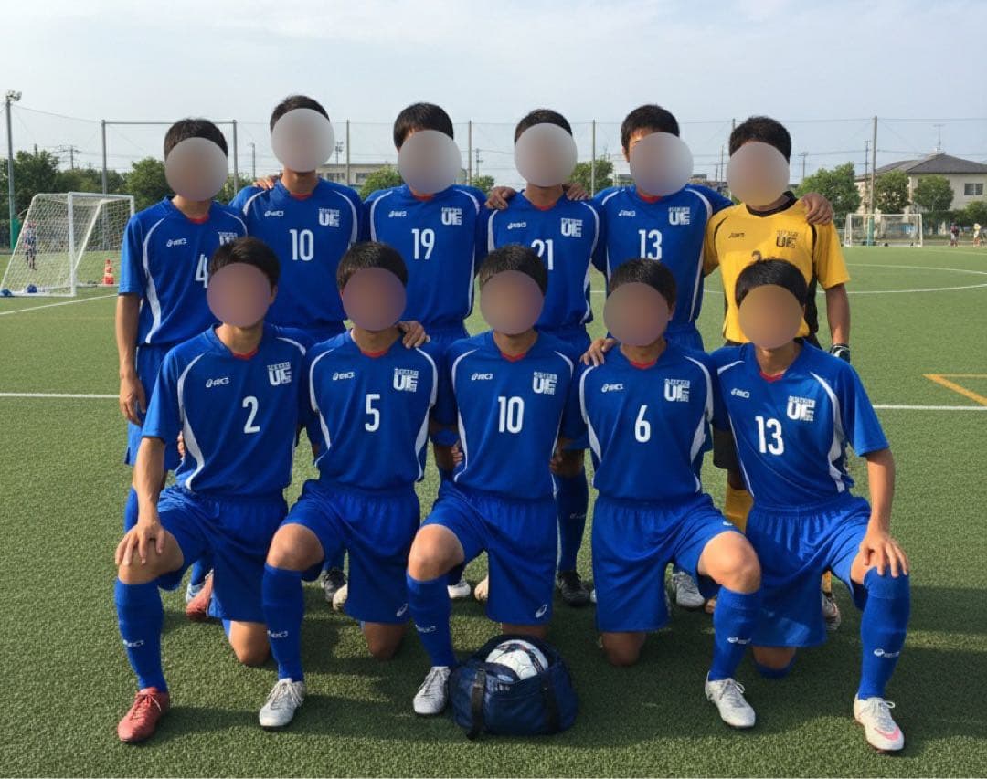 浦和東高校サッカー部ユニフォーム M アシックス スパッツ付属 部活