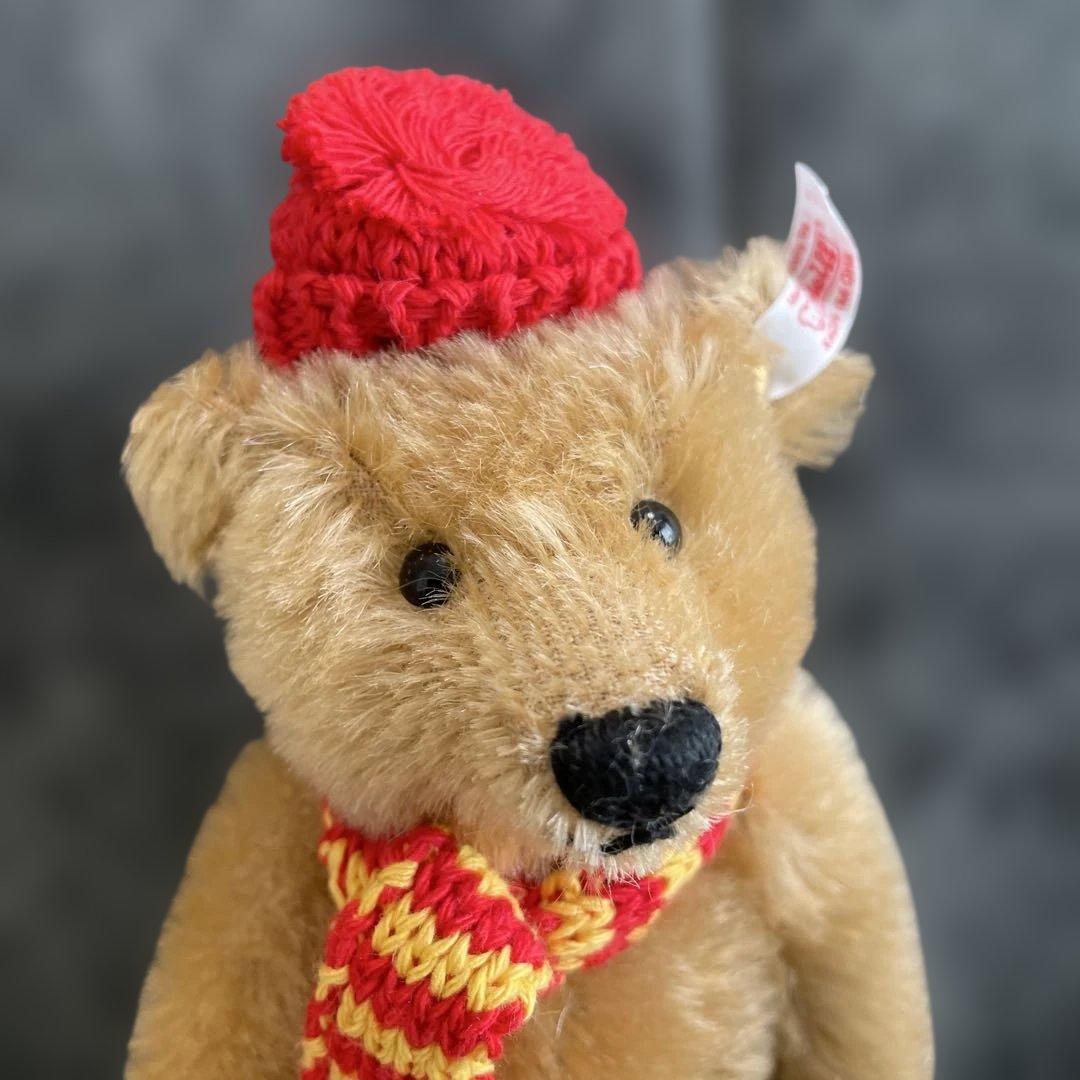 シュタイフ/Steiff◆世界限定クリスマス・ソリセット2002テディ２体セット