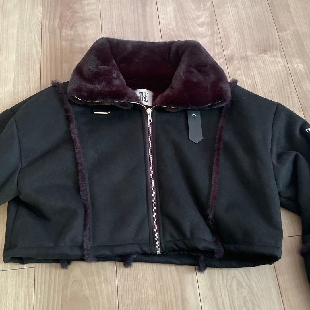 【カリナ着用 ✨】 TRUE ムートンコートBLACK 定価32000即日発送