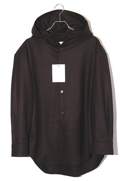 オーバーコート WOOL FLANNEL HOODIE OVERSHIRT - メルカリ