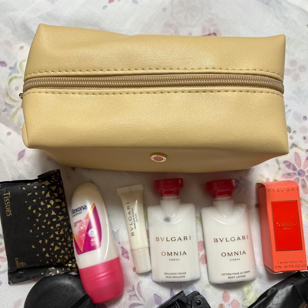 エミレーツ航空 ビジネスクラス ブルガリ ポーチ アメニティ - メルカリ