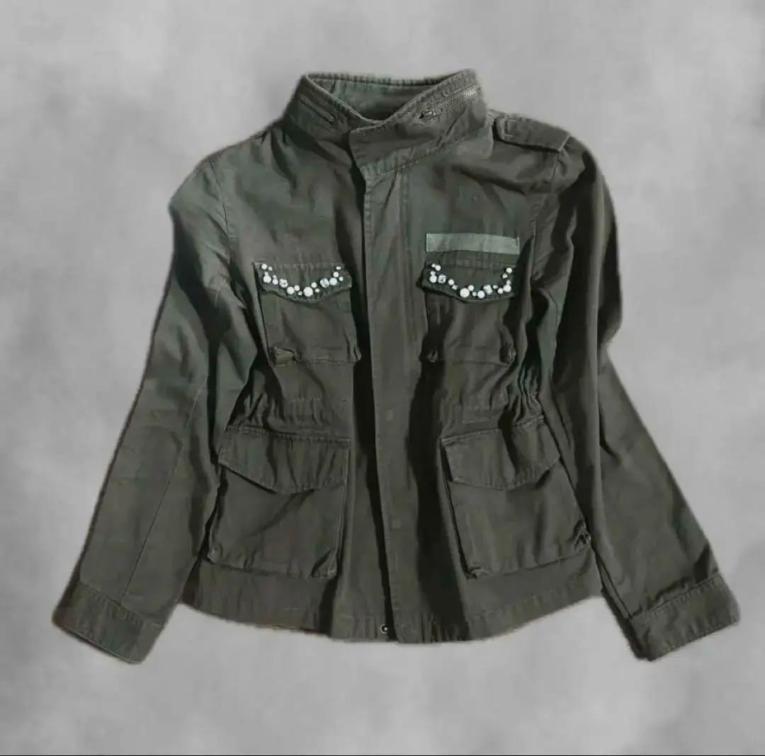 平成ギャルお兄系Y2Kミリタリージャケットarchiveグランジ スタッズ