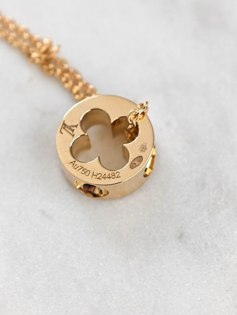 ヴィトン パンダンティフ アンプラント ネックレス 750(YG) 6.7g