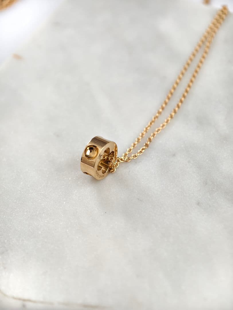 ヴィトン パンダンティフ アンプラント ネックレス 750(YG) 6.7g