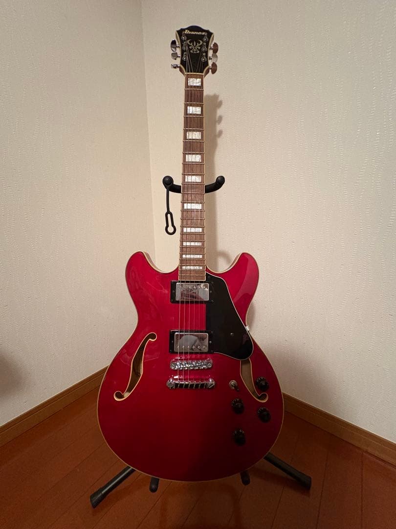 で*郎様 Ibanez アイバニーズ　セミアコ　AS73-TCD エレキ Ibanez（アイバニーズ） Ibanez Artcore AS73-TCD Transparent Cherry