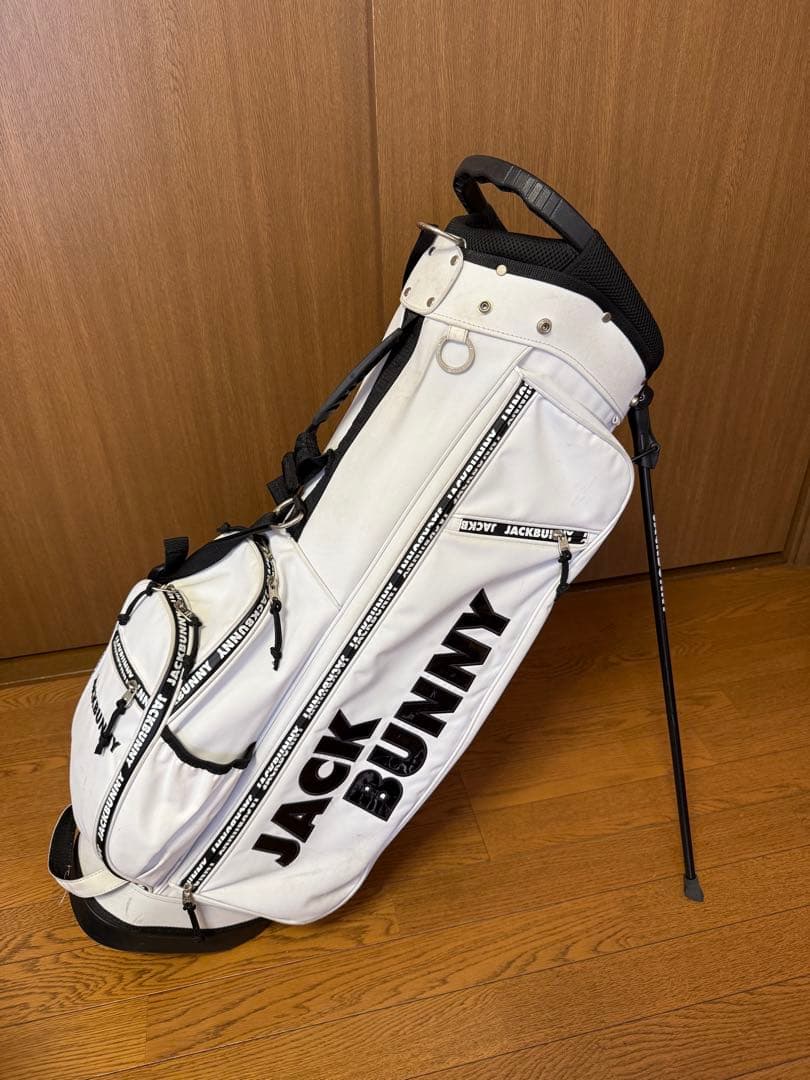 JACK BUNNY スタンド式キャディバッグ ホワイト - メルカリ