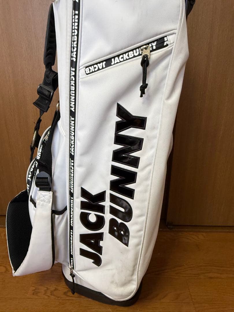 JACK BUNNY スタンド式キャディバッグ ホワイト - メルカリ