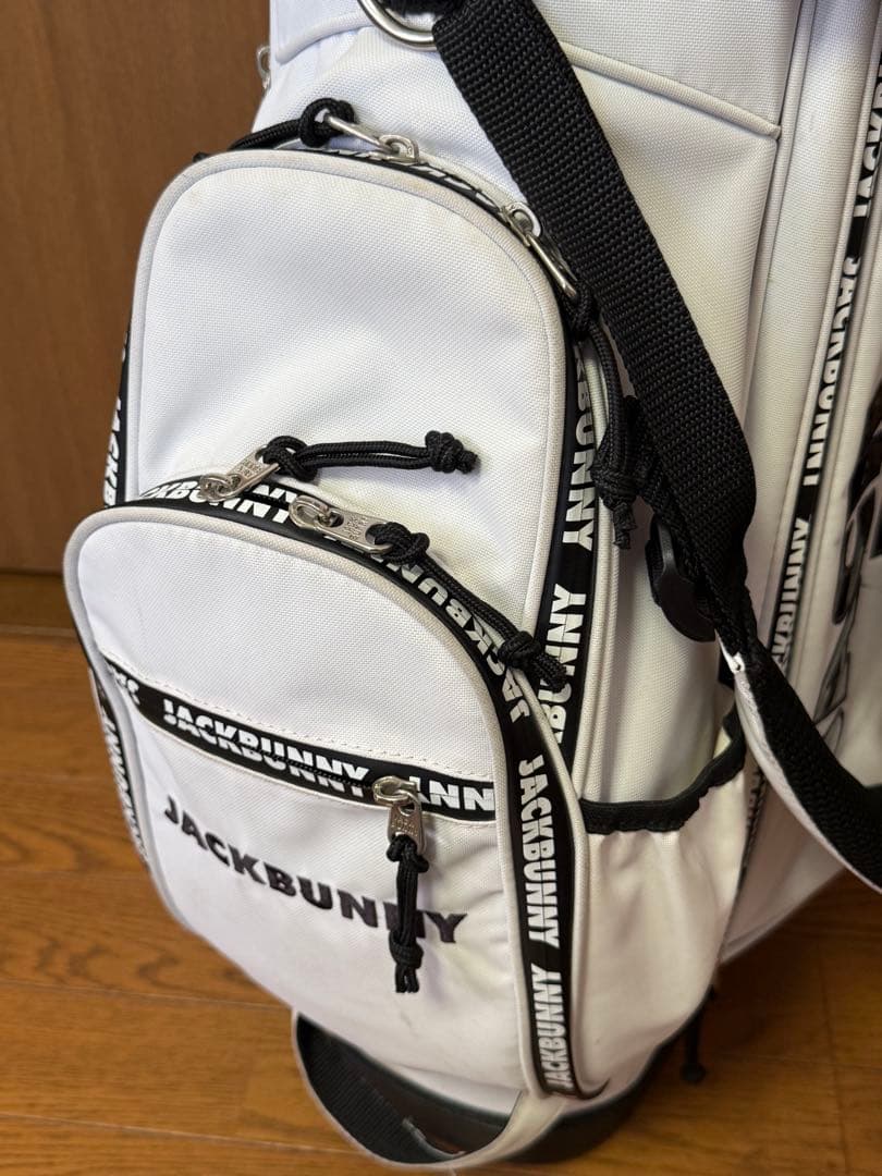 JACK BUNNY スタンド式キャディバッグ ホワイト - メルカリ