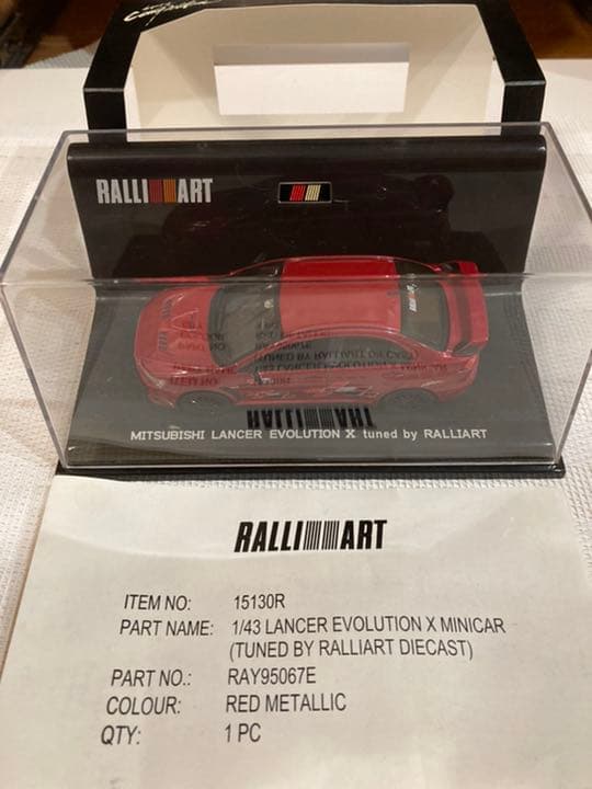 その他 RALLI ART LANCER EVOLUTION X MINICAR1/43