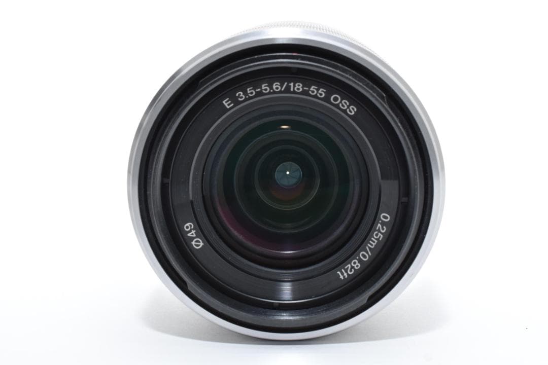 ソニー SEL1855 カメラレンズ 18-55mm f3.5-5.6 シルバー