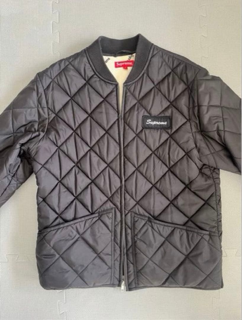 Supreme キルティングジャケット ブラック Mサイズ - メルカリ
