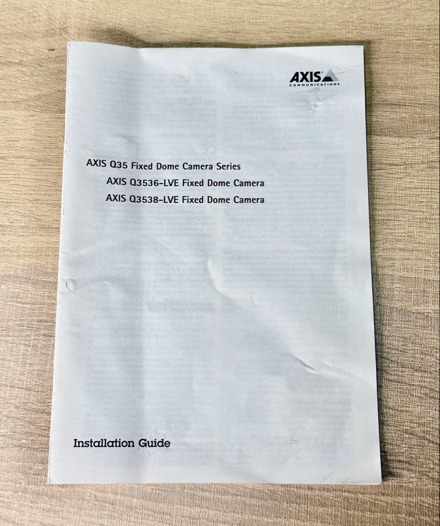 02225-001 AXIS Q3538-LVE DOME CAMERA【中古】 - メルカリ