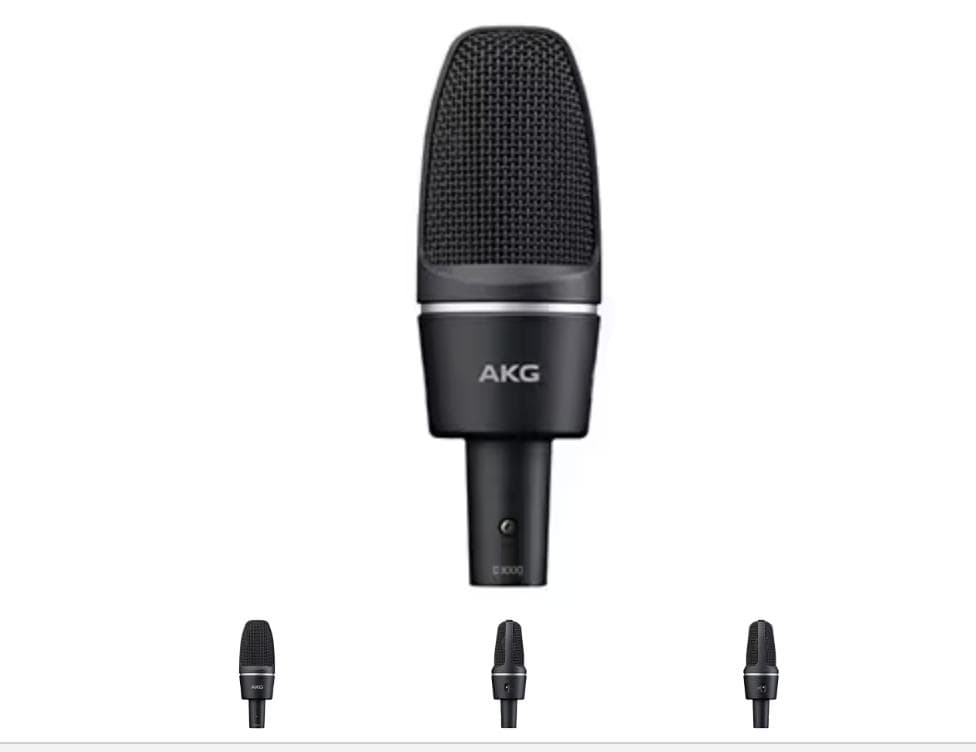 AKG C3000 コンデンサーマイク(ケース付き) AKG C3000 / RODE NT2-A 初心者コンデンサーマイク比較！