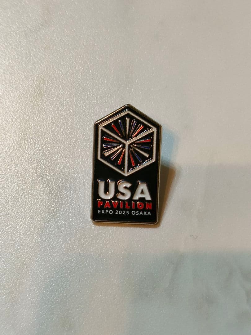 大阪万博　USA　パビリオン　ピンバッジ 非売品】大阪関西万博2025 USA パビリオン アメリカ館 ピンバッジ2点
