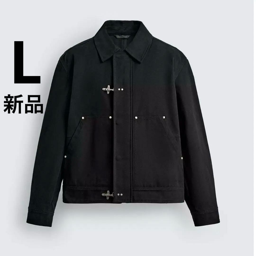 新品未使用】ZARAリラックスフィットトグルボタンジャケット L - メルカリ