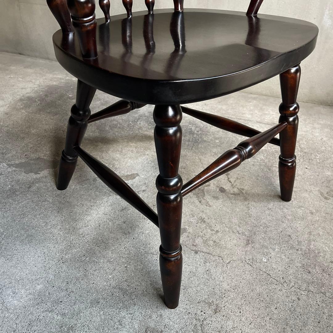 北海道民芸 アームチェア カバ 樺 無垢材 食卓椅子 肘掛け椅子