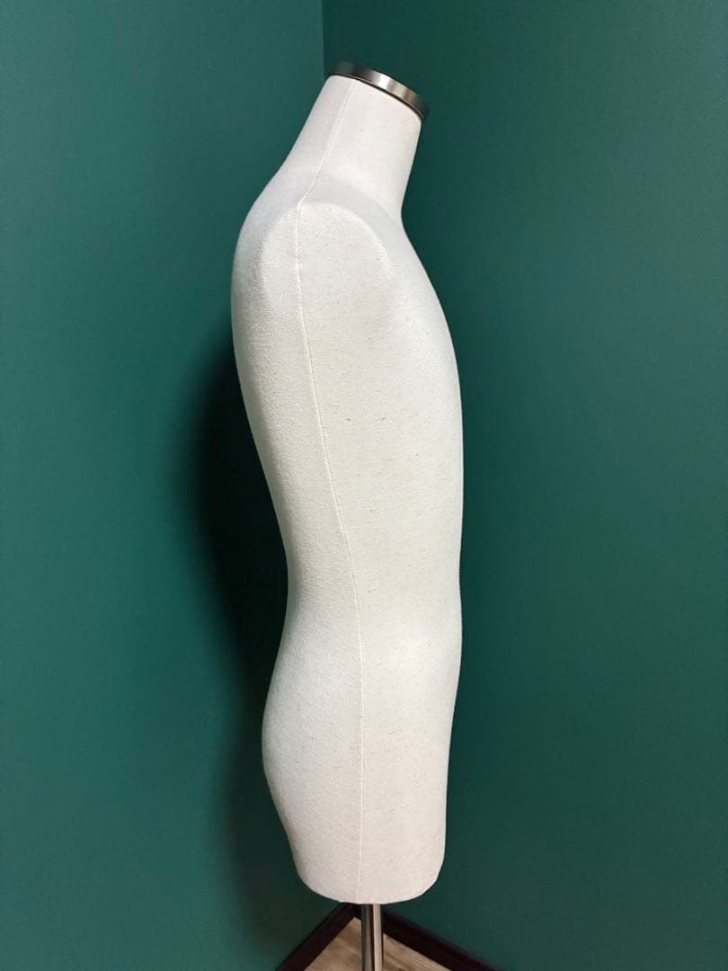 美品】ステンレストルソー 布製ベージュ 土台付き 男性 撮影用