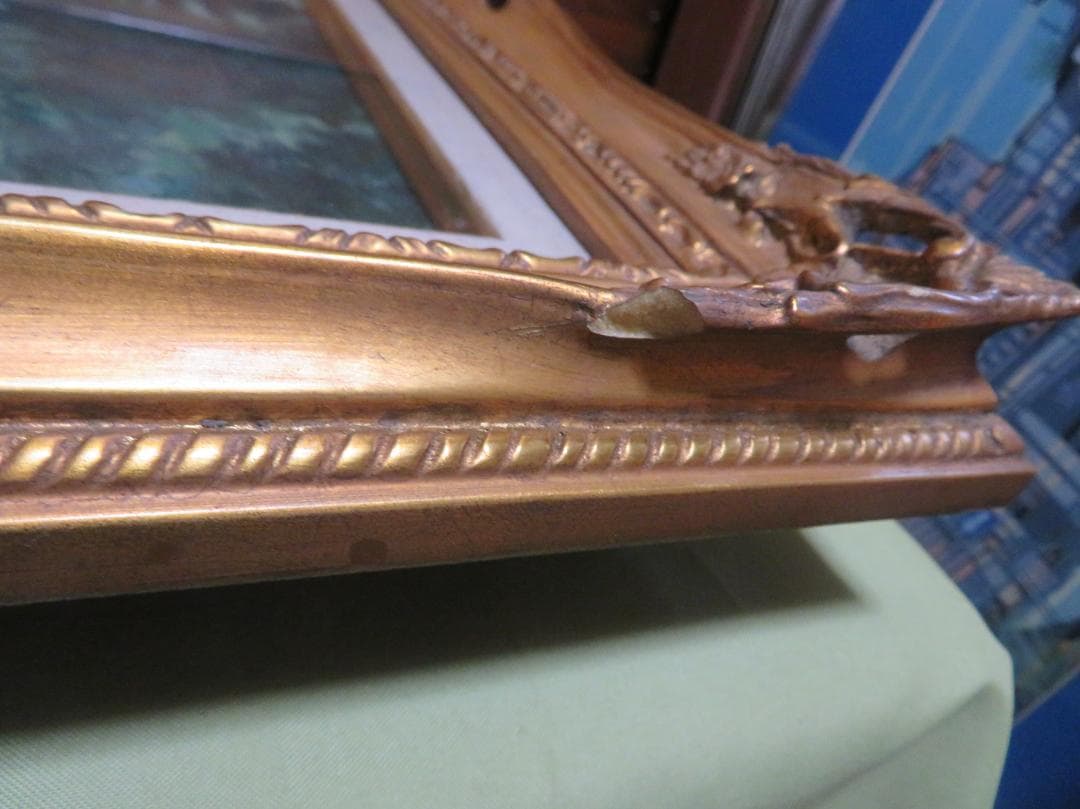 ◆芦田浩　「森の立小屋」　油彩　F8号　　二科展入選　サロン・ボザール◆