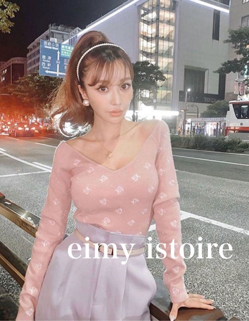 eimy istoire エイミーイストワール ニット プルオーバー Vネック
