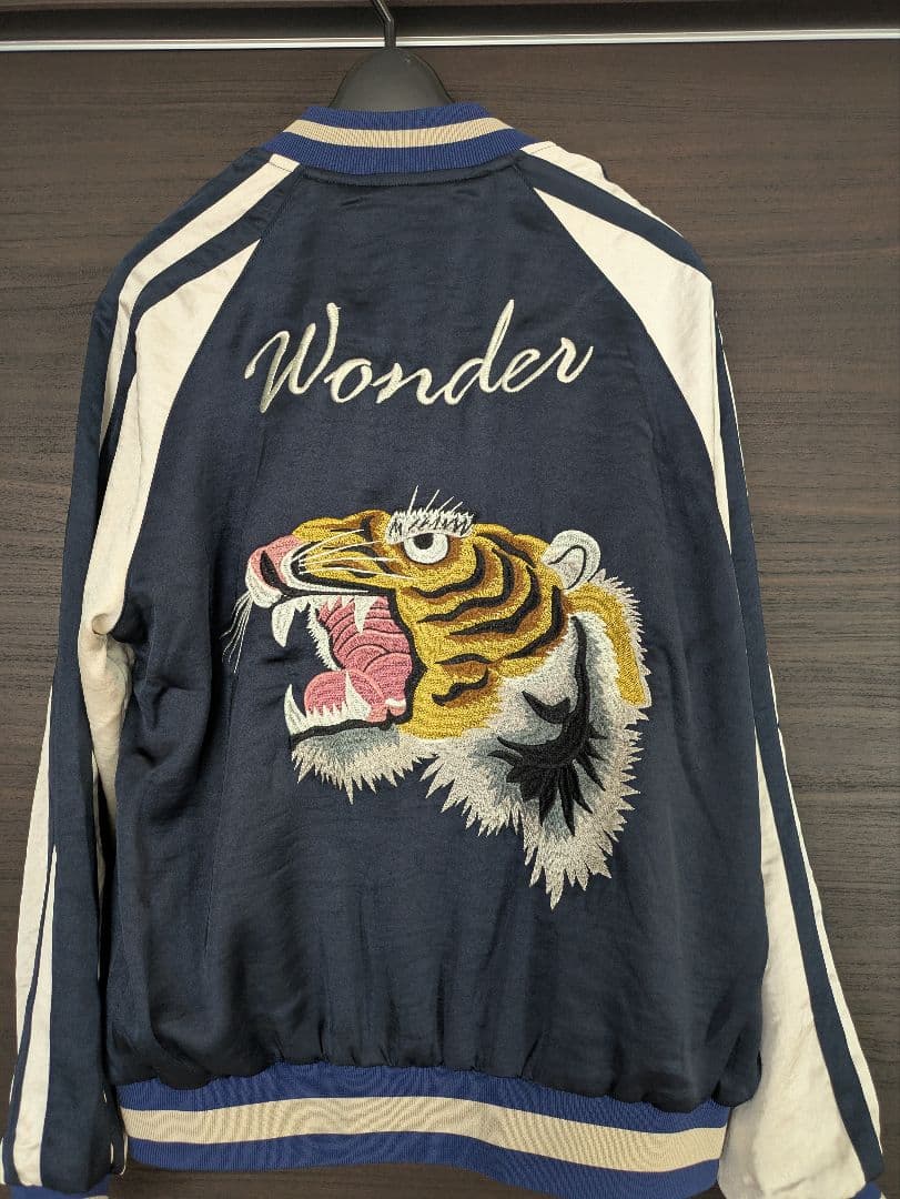 虎刺繍 スカジャン Wonder ネイビー