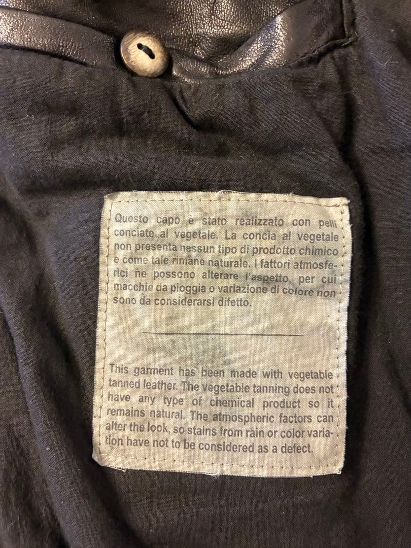 ほぼ未使用】ジョルジオ ブラット レザー ジャケット シングル