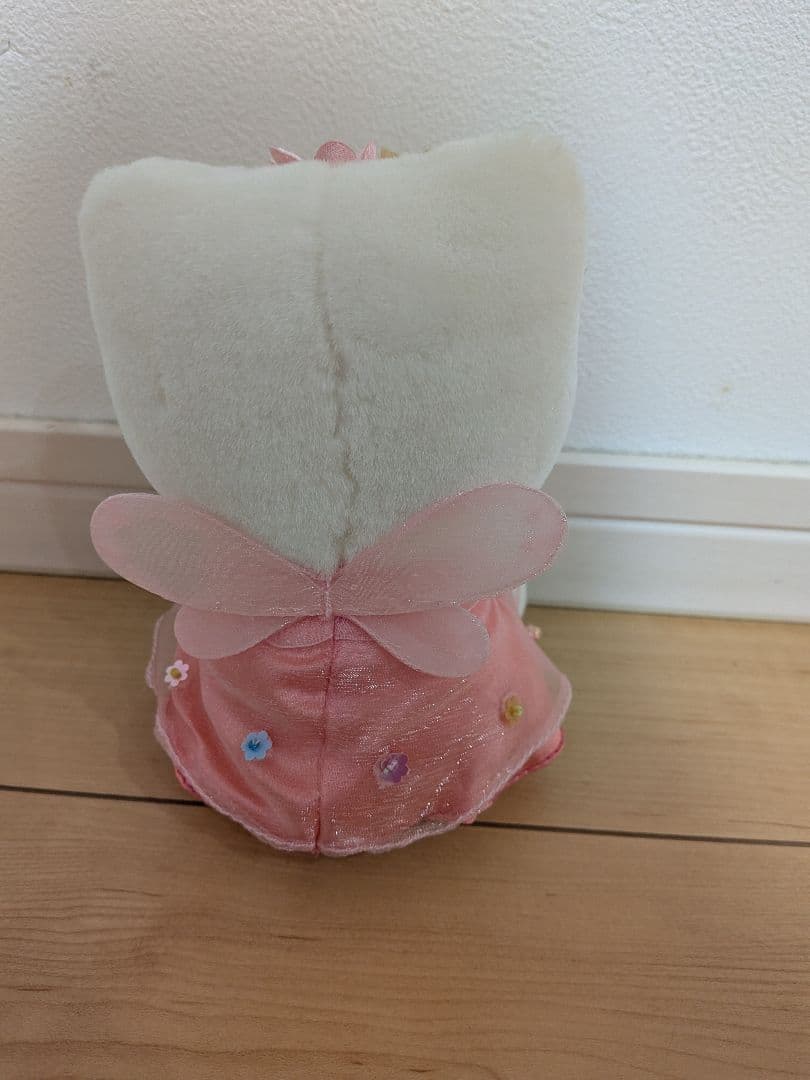 平成レトロ レア サンリオ ハローキティ ぬいぐるみ 花飾り/多少値下げ交渉〇