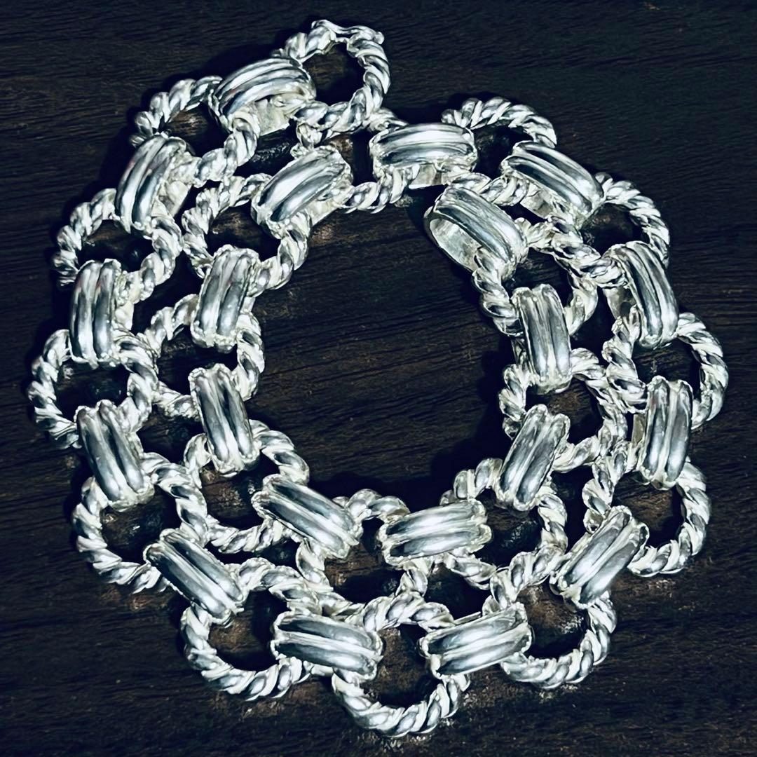 VINTAGE TIFFANYティファニー ツイスト サークル 2重ブレスレット