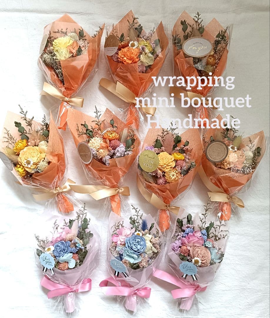 ♡リコ様専用ページ♡ドライフラワーラッピングブーケ❀大きさいろいろ♡