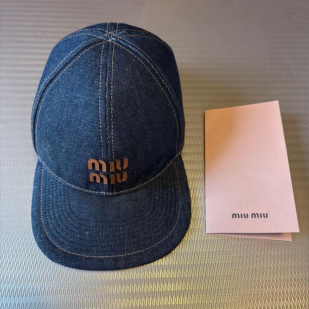 ミュウミュウ帽子　Mサイズ 楽天市場】MIUMIU ミュウミュウ ベースボールキャップ 5HC179 2DXI
